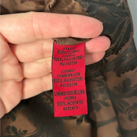 JS Collections | structured | tank | bronze | floral | shrug | jacket 12 - Picture 11 of 12